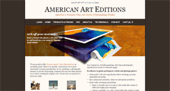 Desktop Screenshot of americanarteditions.com